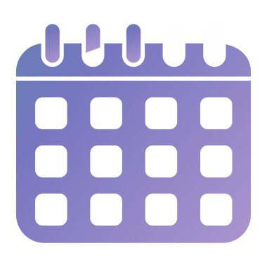 Takvim simgesi vektör illüstrasyonu