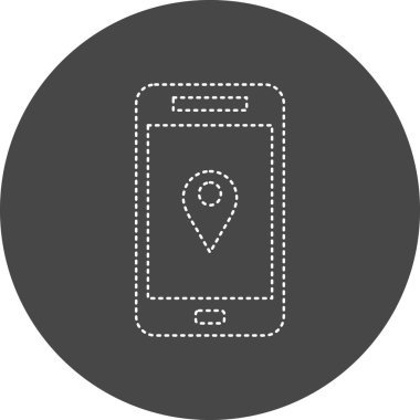 location pin map icon vector isolated illustration