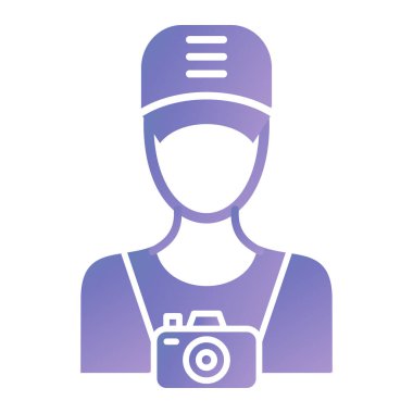 kamera simgesi vektör illüstrasyonu