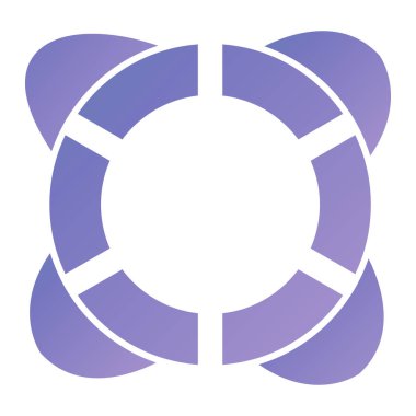 illustration of lifebuoy icon vector