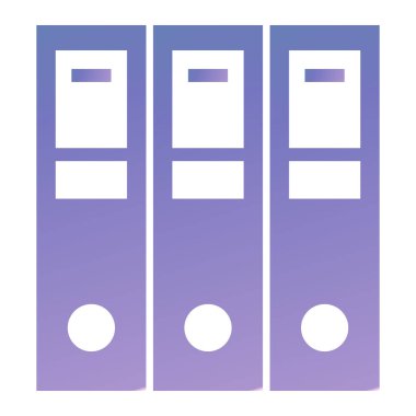 office folders icon. flat design style.