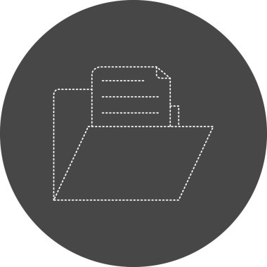 Dosya simgesinin vektör illüstrasyonu