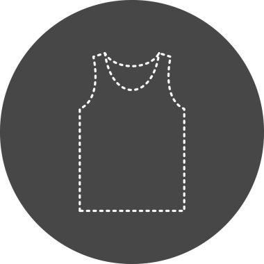 Tank Top modern ikon vektör illüstrasyonu