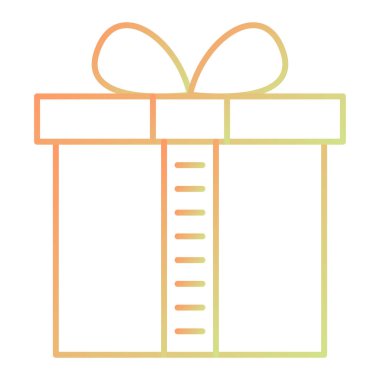 hediye kutusu ikon vektör çizimi tasarımı