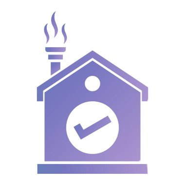 Bir ev simgesinin vektör illüstrasyonu