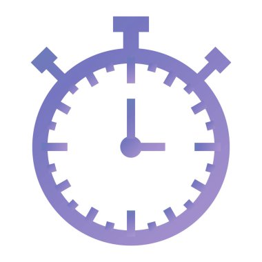 Saat. Web simgesi basit illüstrasyon