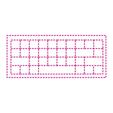 dotted line icon of the rectangle of the store