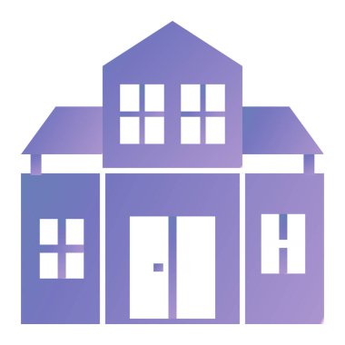 Ev. Web simgesi vektör illüstrasyonu