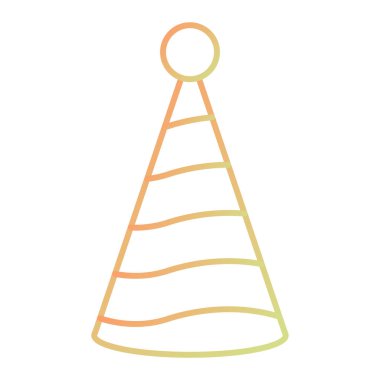 parti şapka simgesi vektör illüstrasyon grafik tasarımı