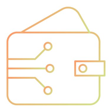 cüzdan ikonu vektör illüstrasyonu