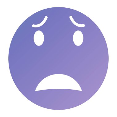 Ağlıyorum. Web simgesi basit illüstrasyon