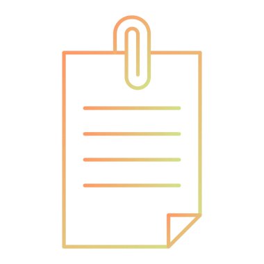 Kağıt ataçlı pano, vektör illüstrasyonu