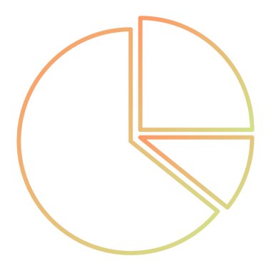 Pasta Çizelgesi Simgesi Moda Tarzı İzole Arkaplan