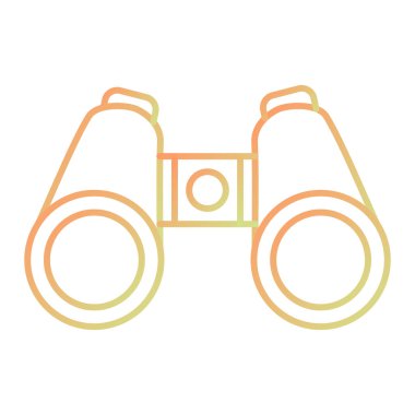 dürbün simgesi vektör illüstrasyonu