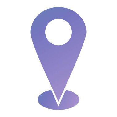 Harita işaretleyici simgesi. konum belirleyici sembol. düz tasarım biçimi.