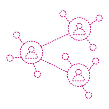 ağ bağlantısı vektör illüstrasyonu