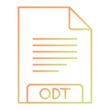 dosya biçimi simgesi, vektör illüstrasyonu