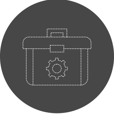 Araç Kutusu modern simgesinin vektör çizimi