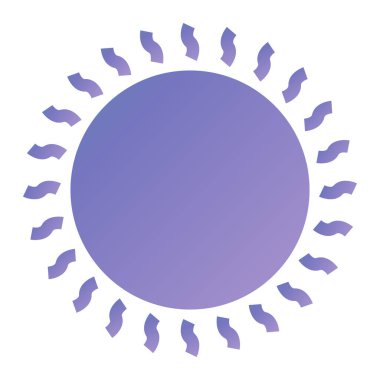 sun icon. flat illustration of solar button vector sign symbol.