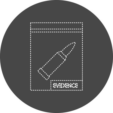 Kanıt simgesinin vektör illüstrasyonu