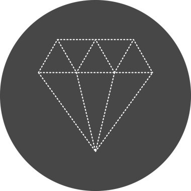 Elmas vektör simgesi modern illüstrasyon 