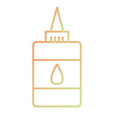 oil paint icon. outline illustration of salt vector symbol for web