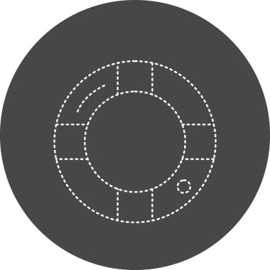 Lifebuoy simgesi, vektör çizimi 