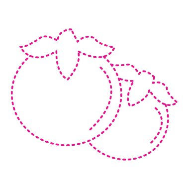 dotted line icon of heart. vector illustration