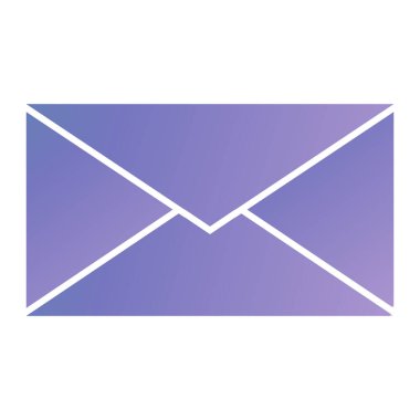 envelope mail icon. simple illustration of letter e message vector icons for web