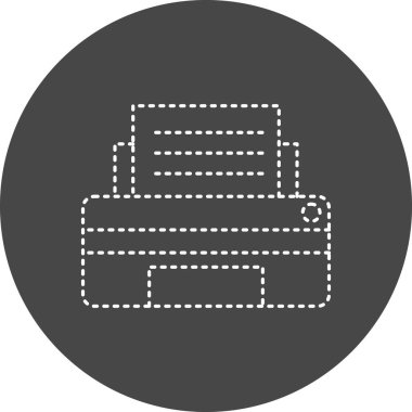 vector illustration of printer. seo modern and office sign