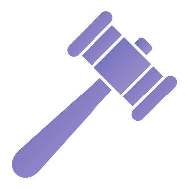 Müzayede çekici ikonu. Web tasarımı için Yargıç Tokmak vektör simgelerinin basit çizimi