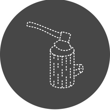 Tahta Kesme Vektörü Kabartma Simgesi Tasarımı 