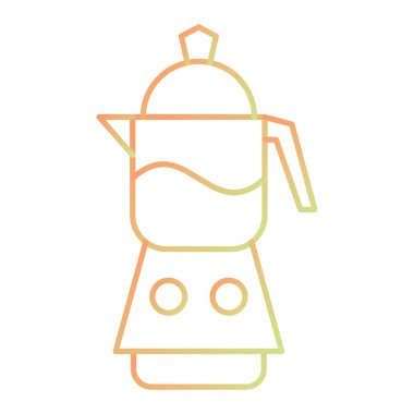 Blender hattı simgesi. Ana hatlı vektör çizimi. beyaz arkaplanda izole