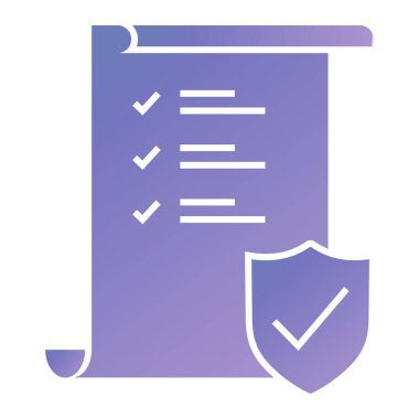 belge simgesi vektör illüstrasyonu