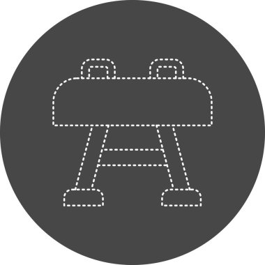 Modern Pommel At simgesinin vektör çizimi