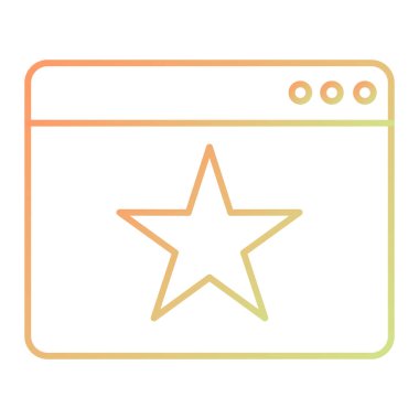 tarayıcı simgesi vektör illüstrasyonu