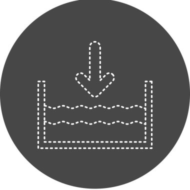 Below Sea Level. web icon simple design