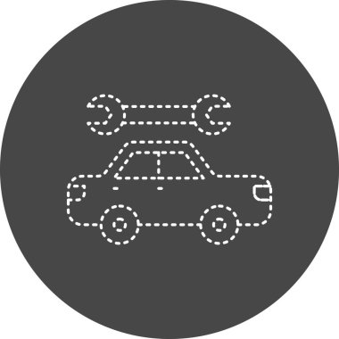 Car Repairing. web icon simple design