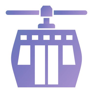 Havaalanı. Web simgesi basit illüstrasyon