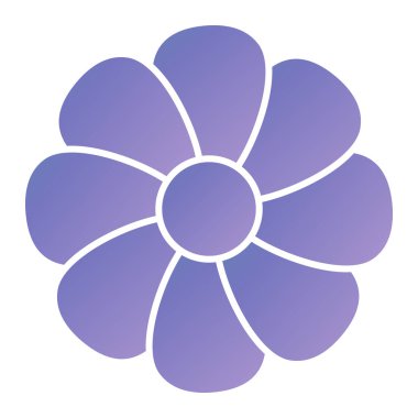 Çiçek ikonu. Web için çiçek vektör simgelerinin basit çizimi