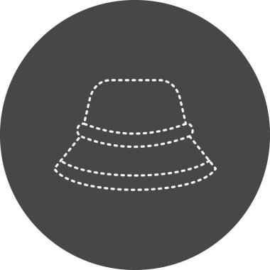 woman hat, web icon simple illustration