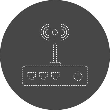 Yönlendirici simgesinin vektör illüstrasyonu