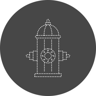 Yangın musluğu web simgesi basit bir illüstrasyon