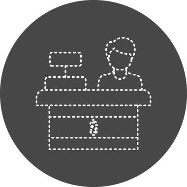 İş ve finans simgesinin vektör illüstrasyonu