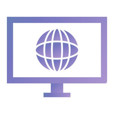 Tarayıcı. Web simgesi basit illüstrasyon