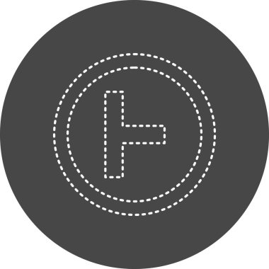 road sign. trendy flat color design icon template for web mobile apps 