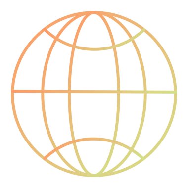 Dünya ikonu. düz dizayn biçimi 10