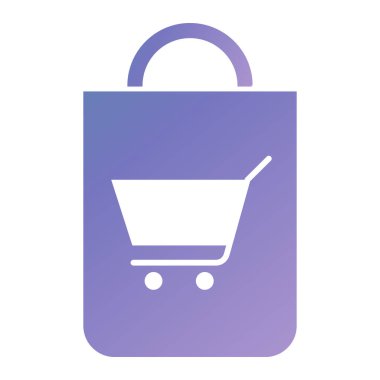 Alışveriş arabası ikon vektör illüstrasyonu