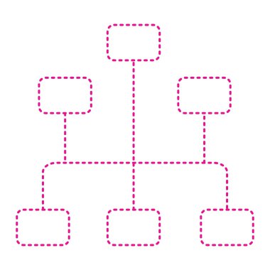 network diagram icon. vector illustration
