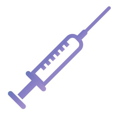 Şırınga. Web simgesi basit illüstrasyon